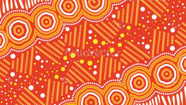 Aboriginal background design -Ready to print
