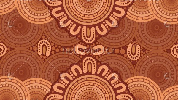 Aboriginal Dot Australian Art Illustration