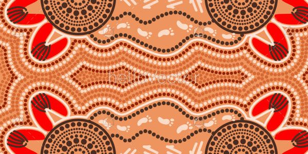 Aboriginal vector art background design