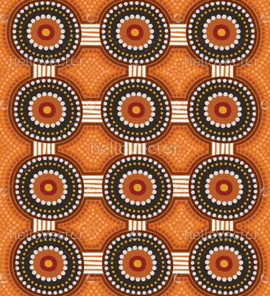 Aboriginal Circle Design Artwork