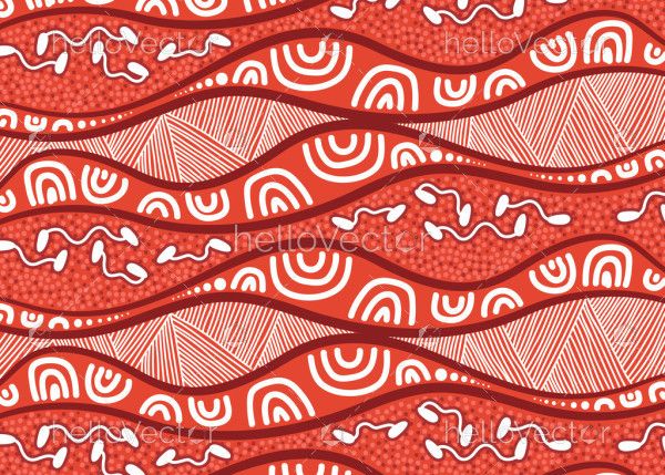 Aboriginal design seamless pattern background