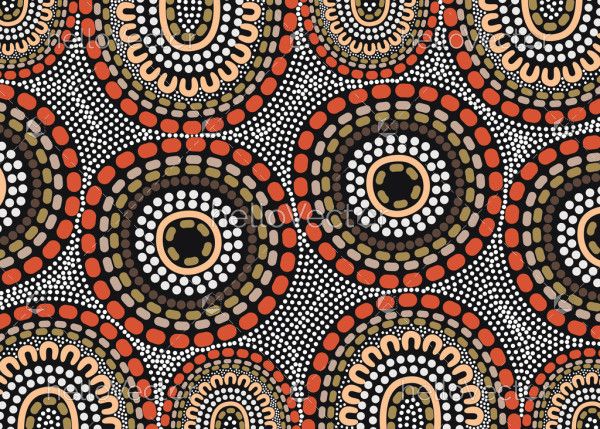 Aboriginal Dot Circle Design