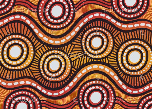 Vector Aboriginal Design Background