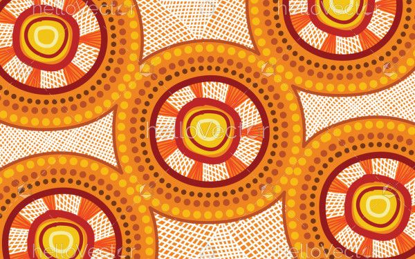 Aboriginal crosshatch style art background
