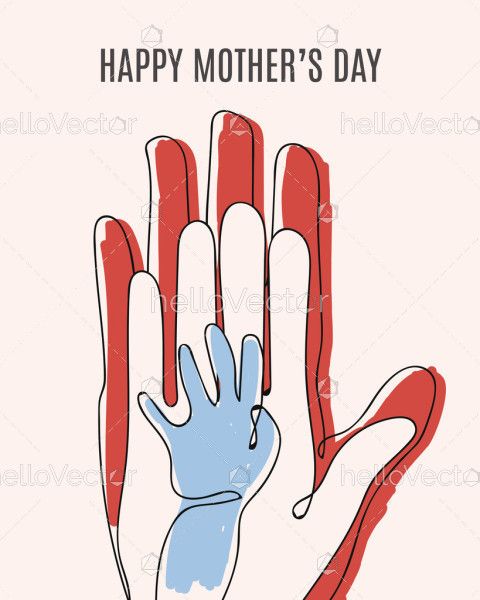 Happy mothers day poster background
