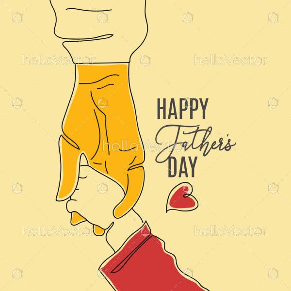 Baby Holding Father's Hand Background