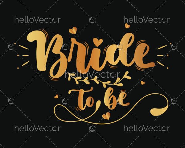 Bride to be, Bridal shower calligraphy card