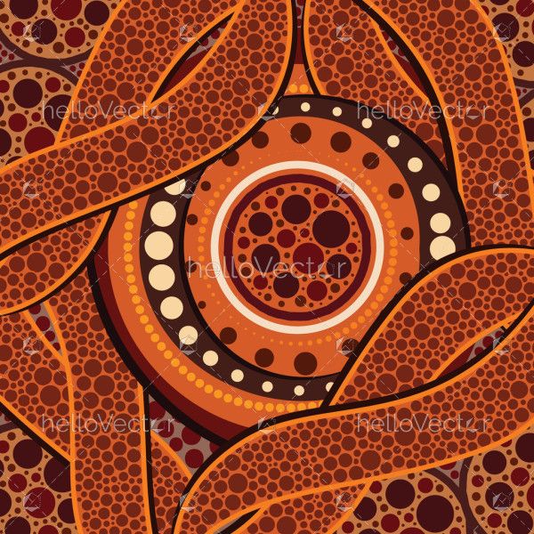 Vector Dotted Pattern Aboriginal Artwork