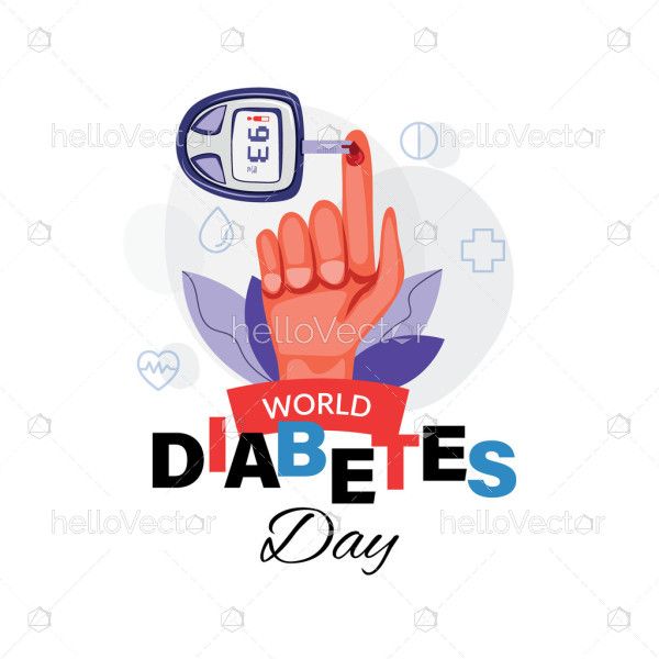 World Diabetes Day Concept Illustration