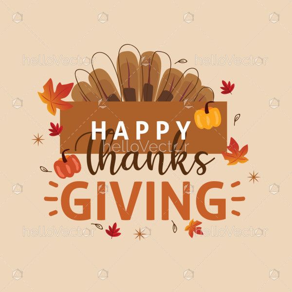 Thanksgiving greeting design