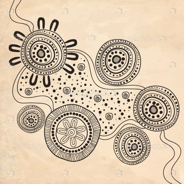 Aboriginal design illustration