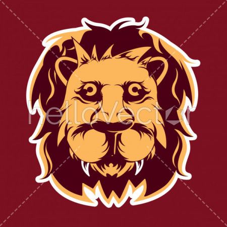 Lion Head - Vector Illustration