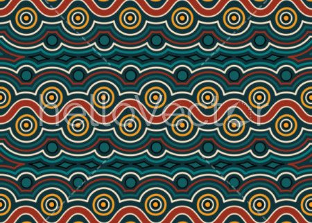 Aboriginal art vector seamless pattern background.
