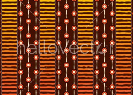Illustration based on aboriginal style of seamless pattern background.