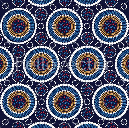 Blue aboriginal art - Download Graphics & Vectors
