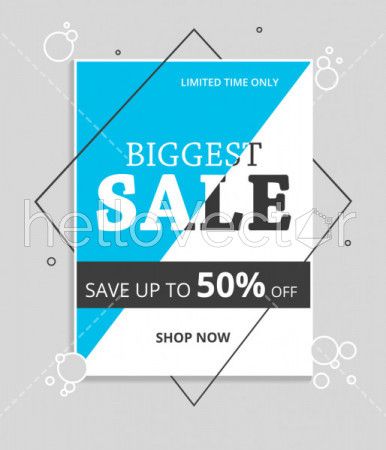 Sale and discount flyers template design.