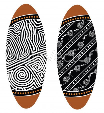 Aboriginal shield (Vector art).