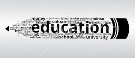 Education typography design