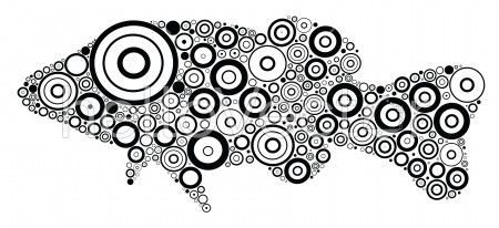 Aboriginal art fish illustration
