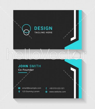 Modern business cards template - Vector Illustration