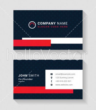 Modern business cards template - Vector Illustration