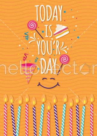 Birthday Card Vectors - Download 62 Royalty-Free Graphics - Hello Vector