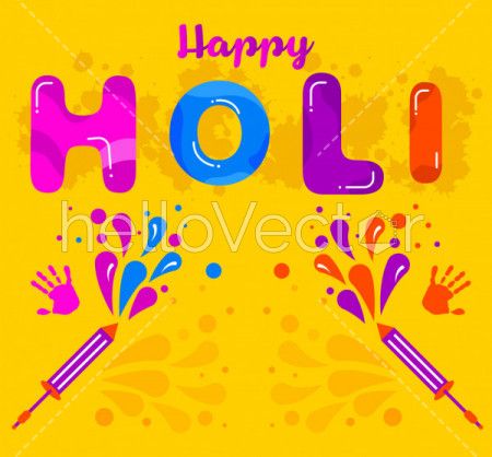 Holi festival vector background