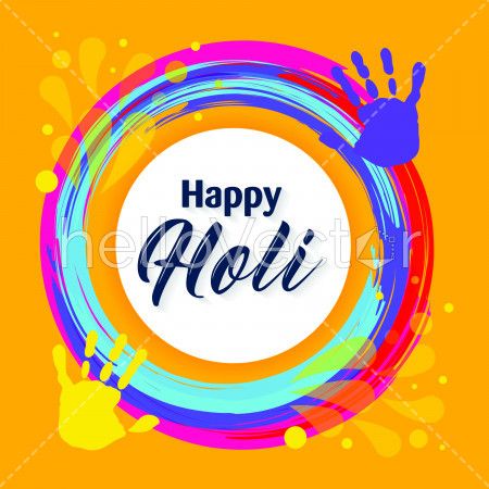 Abstract holi festival vector background