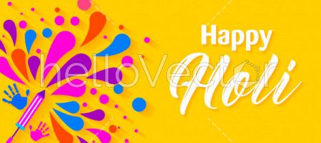 Beautiful holi festival vector background