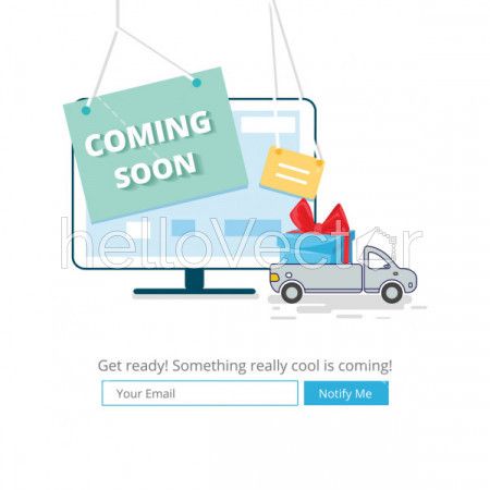 Coming soon landing page template