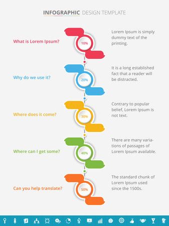Project Management Infographic Template Design - Vector Illustration