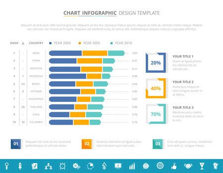 Bar Chart Infographic Template Vector Illustration Download Graphics Vectors