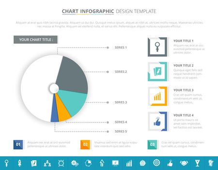 Pie Chart Infographic - Vector Illustration
