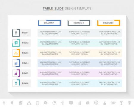 Table Infographic Template - Download Graphics & Vectors