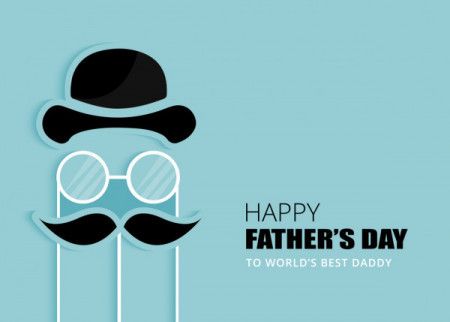 Happy fathers day greeting card template