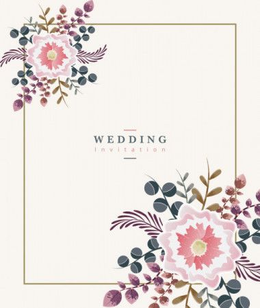 Wedding Card Vectors - Download 13 Royalty-Free Graphics - Hello Vector