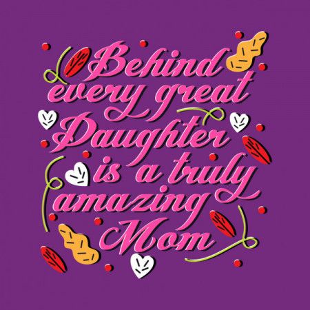 Mothers day typography vector background