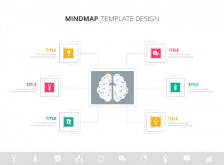 Mindmap Infographic Template Design - Vector Illustration - Download ...