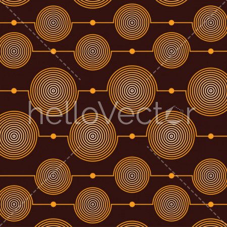 Pattern of circles background. Seamless pattern - Vector illustration