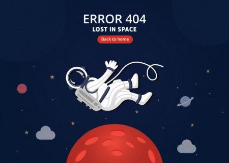Error 404 landing page template