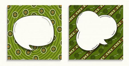 Aboriginal design social media post banner