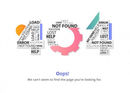 Page Not Found Error 404 Landing Page