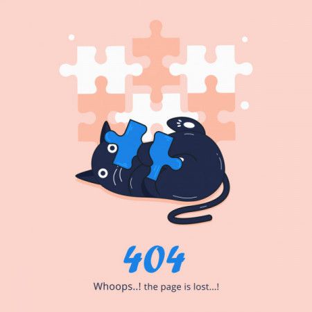Error 404 concept for landing page