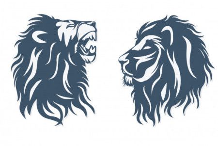 Lion Tattoo Vector Vectors - Download 2 Royalty-Free Graphics - Hello Vector