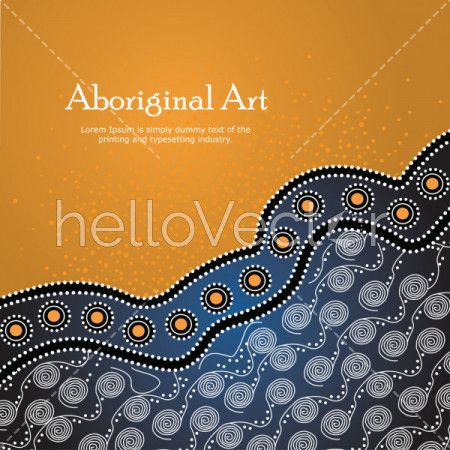 Indigenous design brochure template - Download Graphics & Vectors