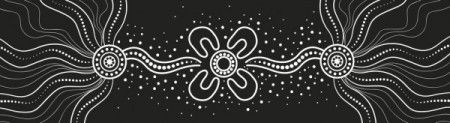 Go green painting. Aboriginal dot art depicting save the nature ...