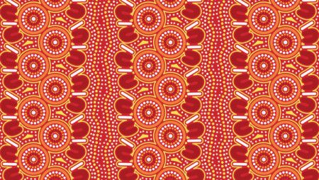 Aboriginal dot design seamless background