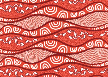 Aboriginal design seamless pattern background