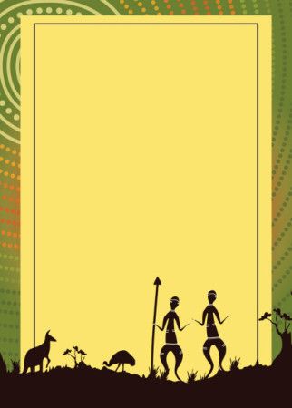 Border Design With Australian Aboriginal Artwork