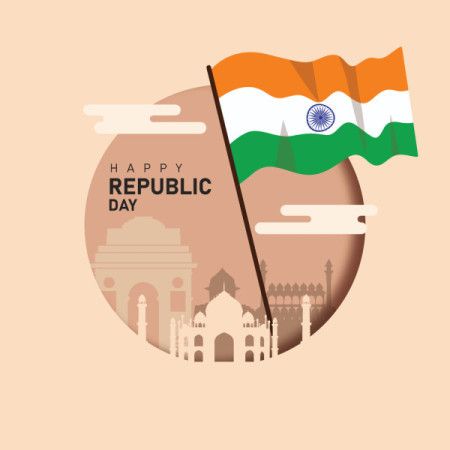 Indian Republic Day Concept Illustration